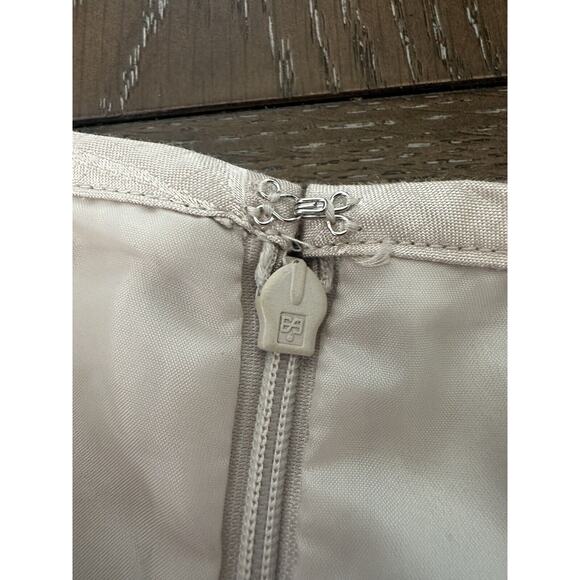 EUC Le Suit 2 Piece Blazer Skirt Set Light Gold Champagne Shimmer Design Size 10 - Picture 3 of 16